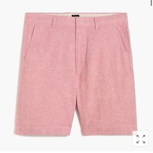 J.CREW 9" Gramercy linen-cotton short